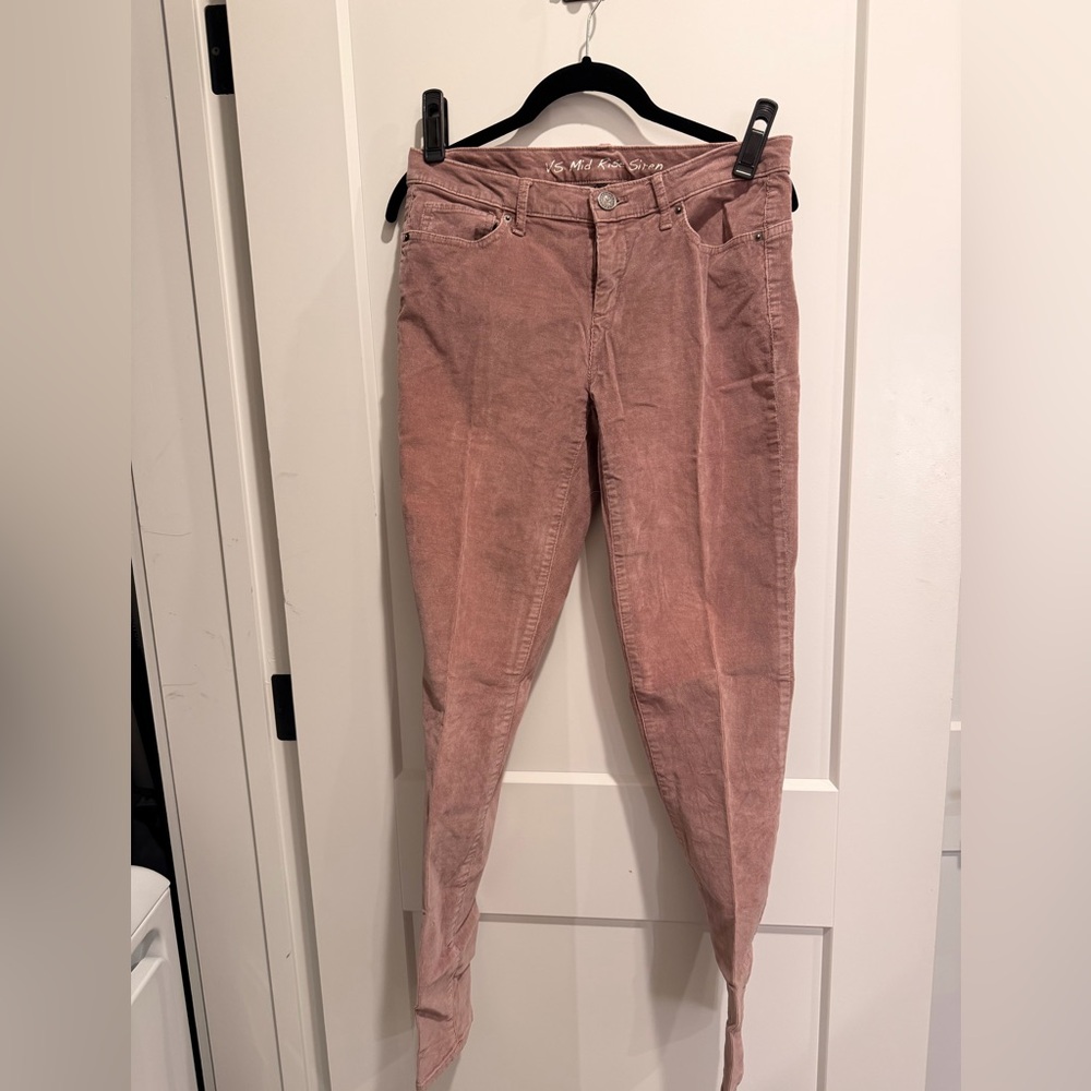 Victoria's Secret Mauve mid Rise Siren Corduroy Pants
